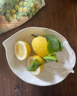 insalatiera in ceramica artigiana "limone"