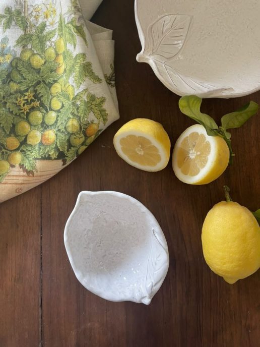 Coppetta in ceramica artigiana "limone"